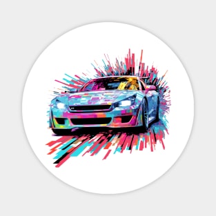 Car Racing Formula 1 Competition Abstract Magnet